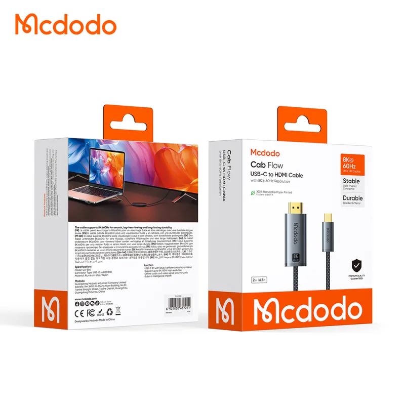 Mcdodo CA-804 Type-C to HDMI 8K Cable price in bangladesh