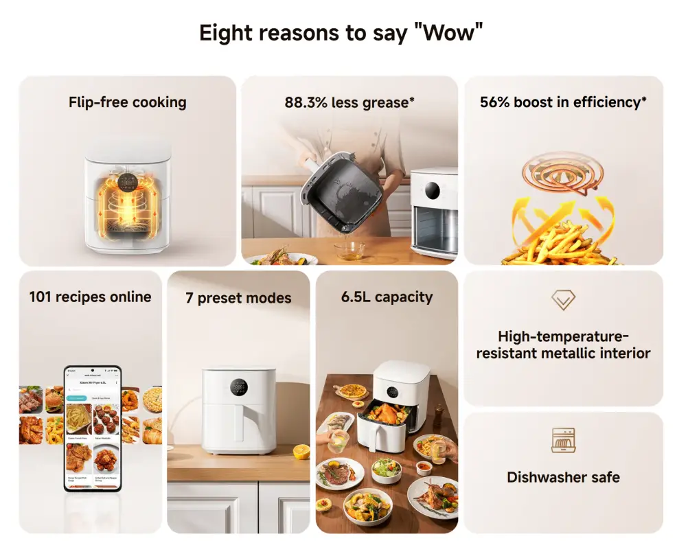 xiaomi smart air fryer 6.5l