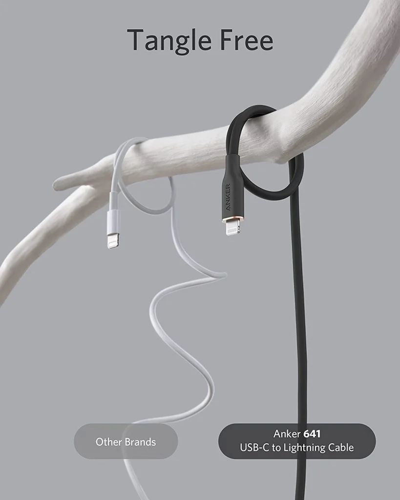 anker powerline iii flow type-c to lightning iphone cable