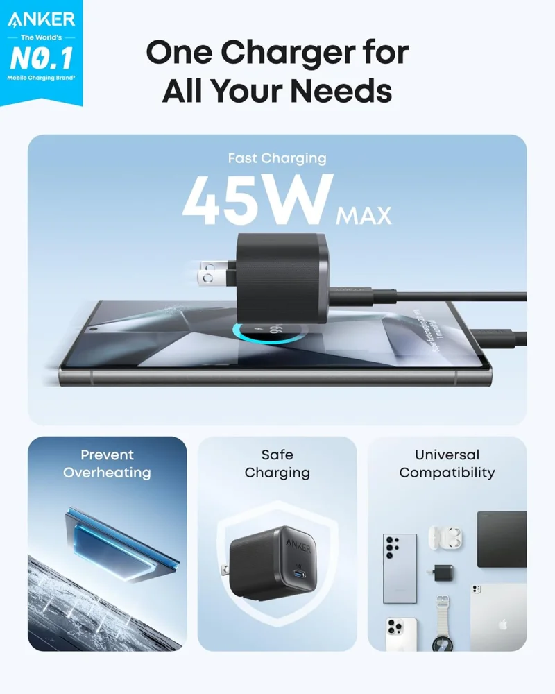 anker 45w nano pro charger