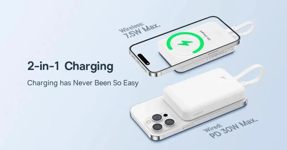 original baseus magnetic power bank