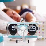 Airplane Flip Digital Automatic Turning Desk Clock price in bd