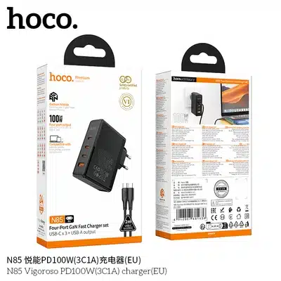 Hoco N85 100W Fast Charger Set price