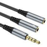 Hoco UPA21 Male to Dual Female Audio Splitter - Image 2