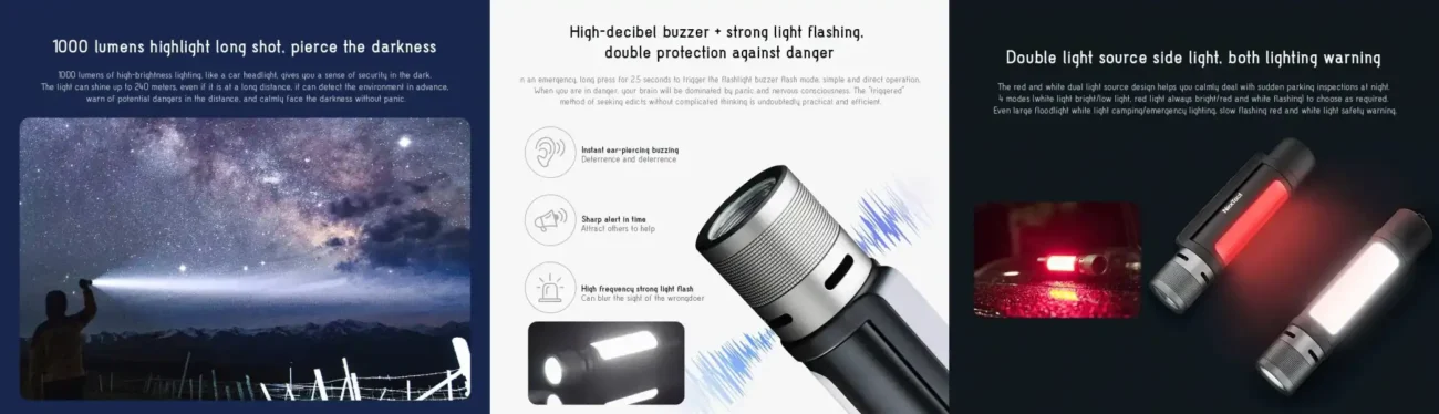 nextool thunder flashlight bd