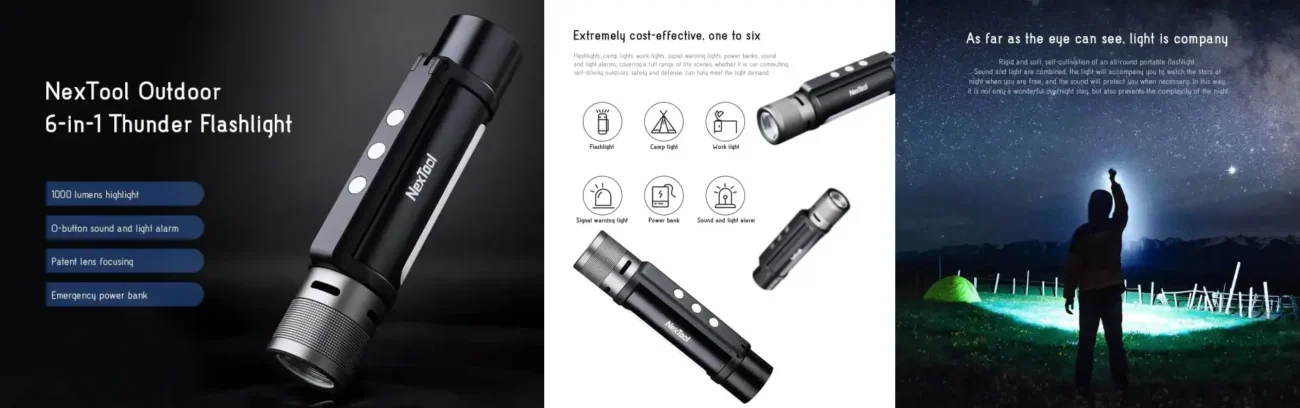 6 in 1 flashlight price in bd
