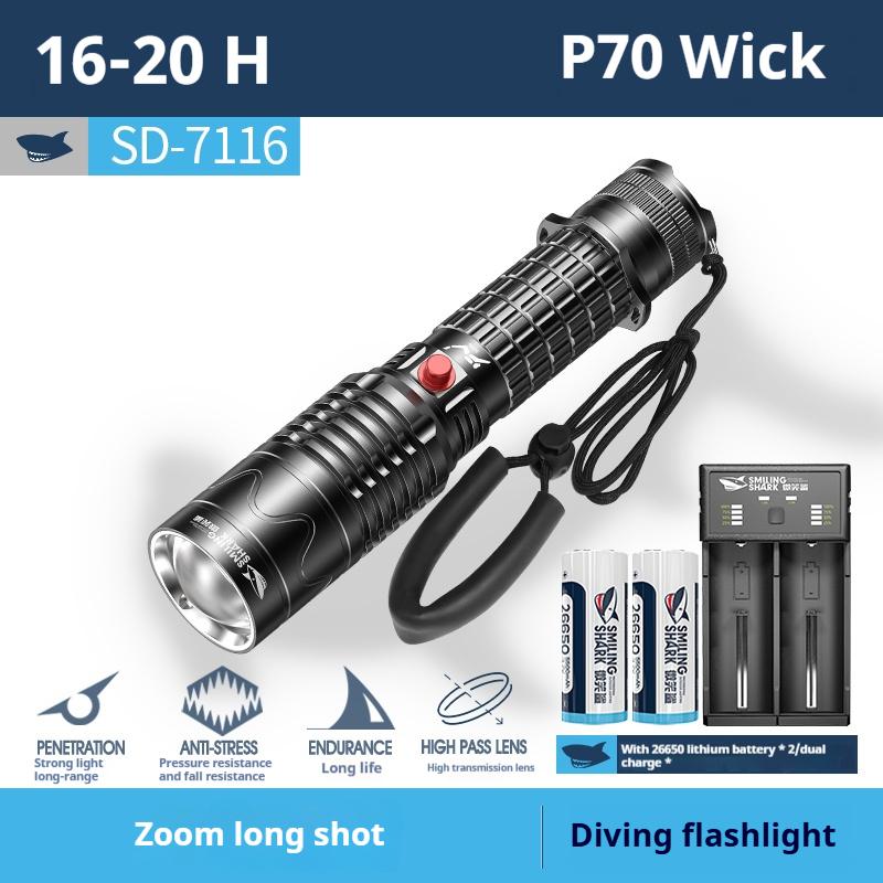 Smiling Shark SD-7116 P70 LED Diving Flashlight price