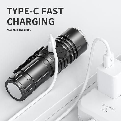 Smiling Shark SD5031 Rechargeable Flashlight