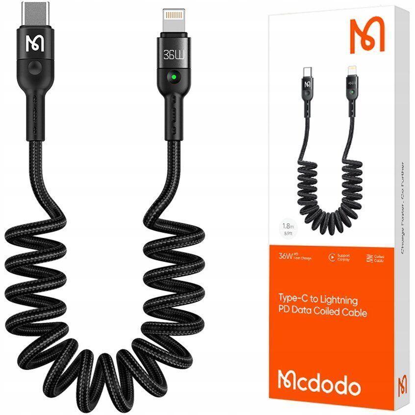 kabel-mcdodo-ca-1960-data-coiled-cable-usb-c-to-lightning-36w-1.8m-71408957311688 mcdodo 36w coiled cable bd